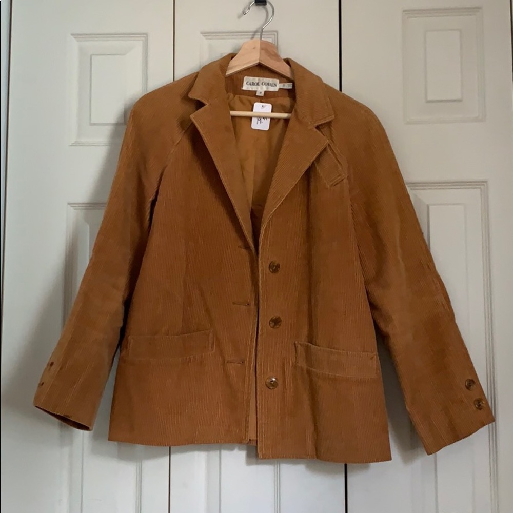 Carol Cohen 100% Cotton Cord Blazer Sz 9, fits S/M